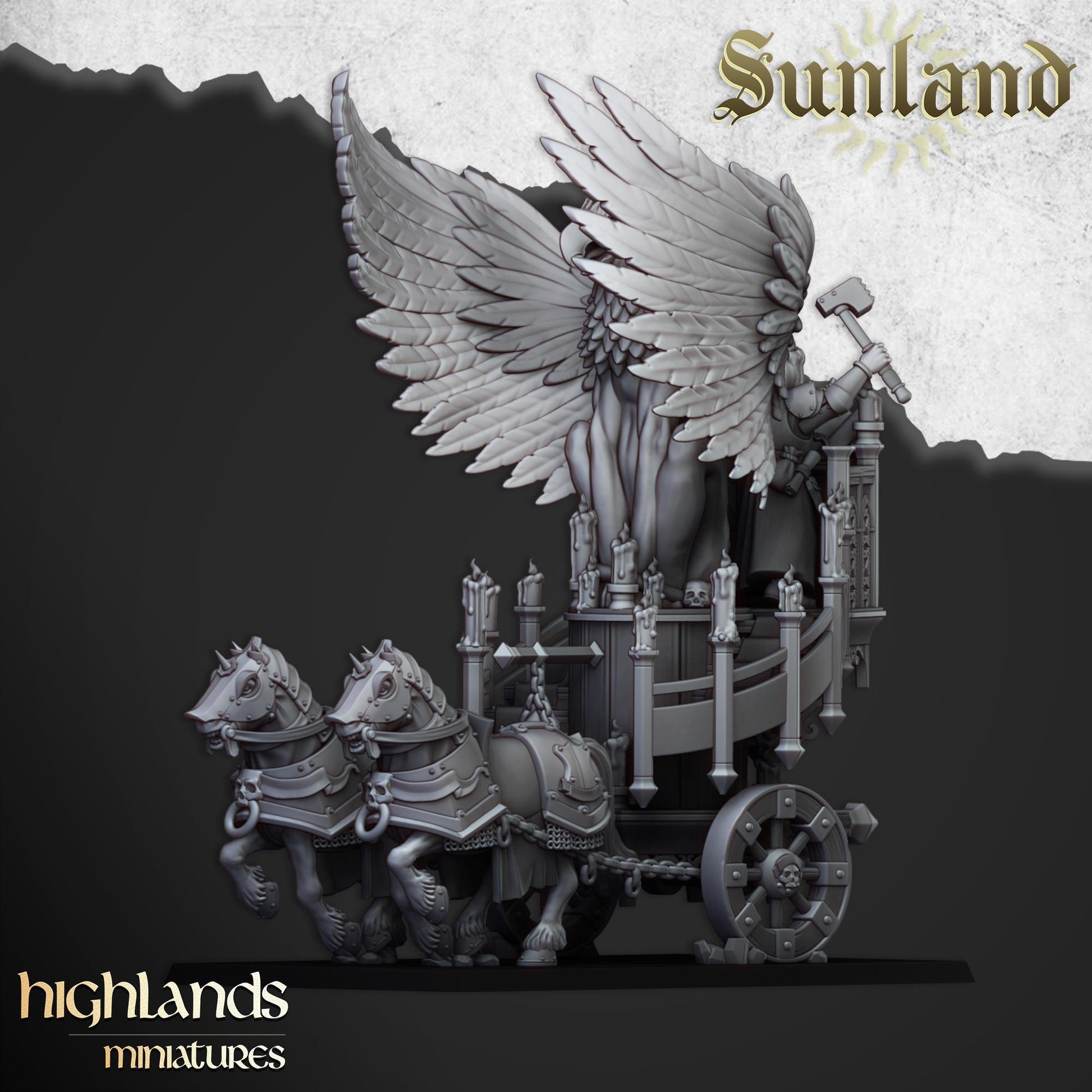 Highland Miniatures Sunland Alter Wagon - Fantasy / D&D (Custom Order) - product image 2 of 3