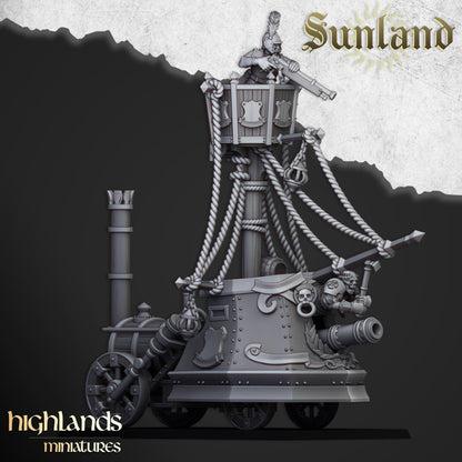 Highland Miniatures Sunland Ironclad Landship - Fantasy / D&D (Custom Order) - product image 2 of 5