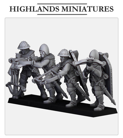 Highland Miniatures Gallia Shooters Crossbowmen x4 - Fantasy / D&D (Custom Order) - product image 3 of 3