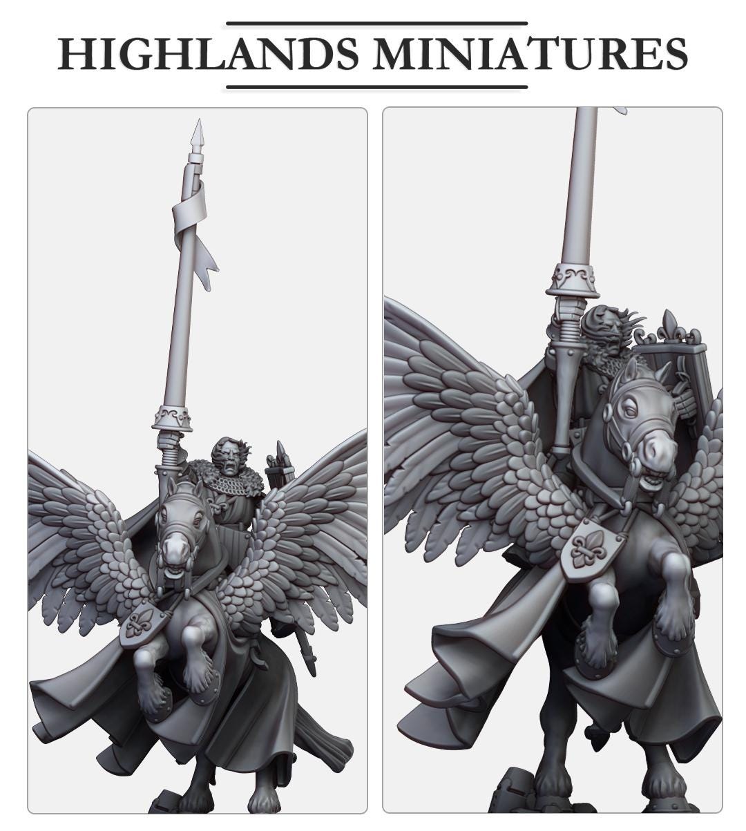 Highland Miniatures Sir Lancelot, High Duke of Gallia - Fantasy / D&D (Custom Order) - product image 2 of 2