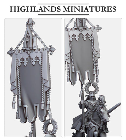 Highland Miniatures Gallia Battle Standard Bearers - Fantasy / D&D (Custom Order) - product image 4 of 4