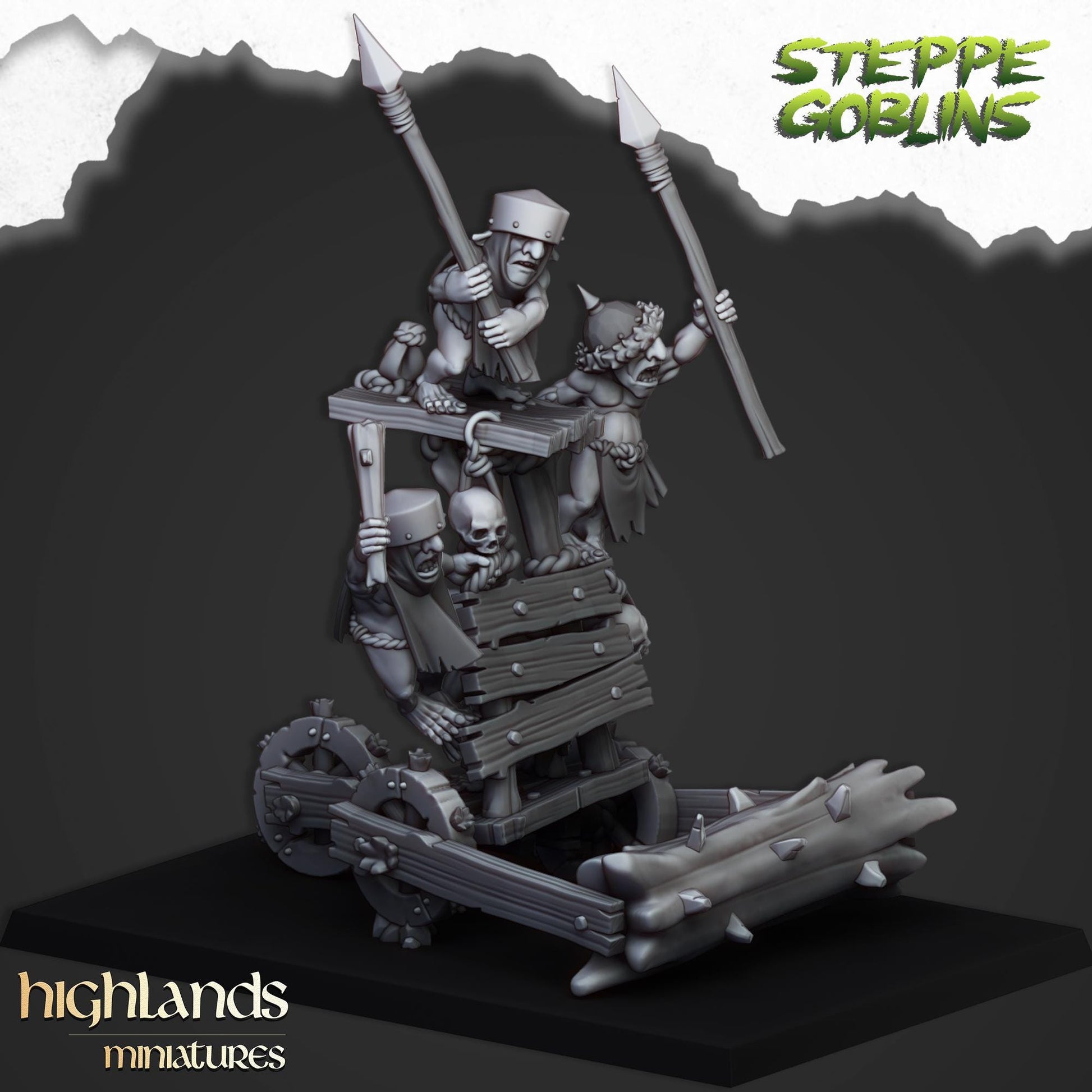 Highland Miniatures Steppe Goblors Roller - Fantasy / D&D (Custom Order) - product image 2 of 3