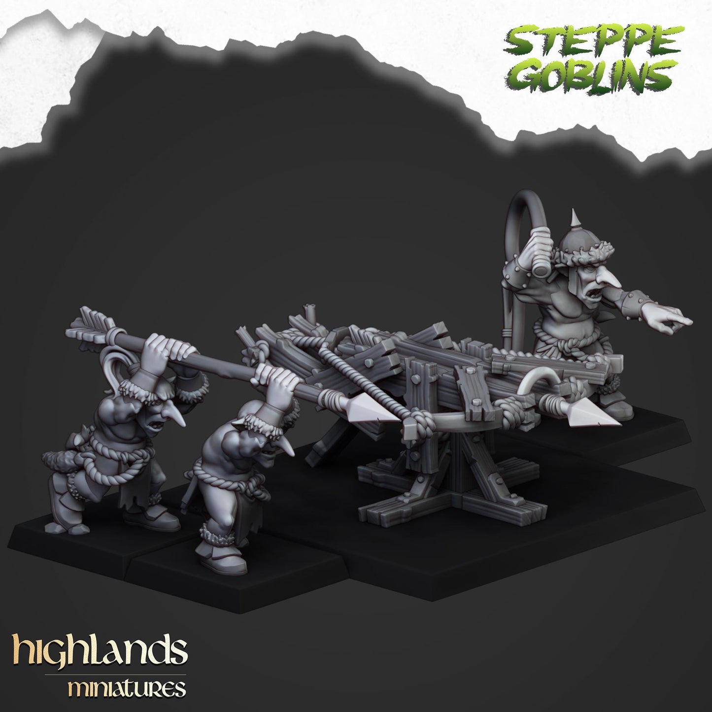 Highland Miniatures Steppe Goblin Big Crossbow - Fantasy / D&D (Custom Order) - product image