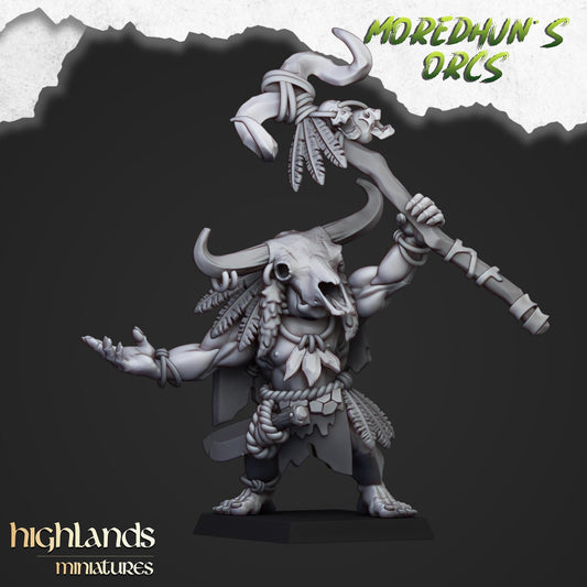 Highland Miniatures Cave Orc Shaman - Fantasy / D&D (Custom Order) - product image