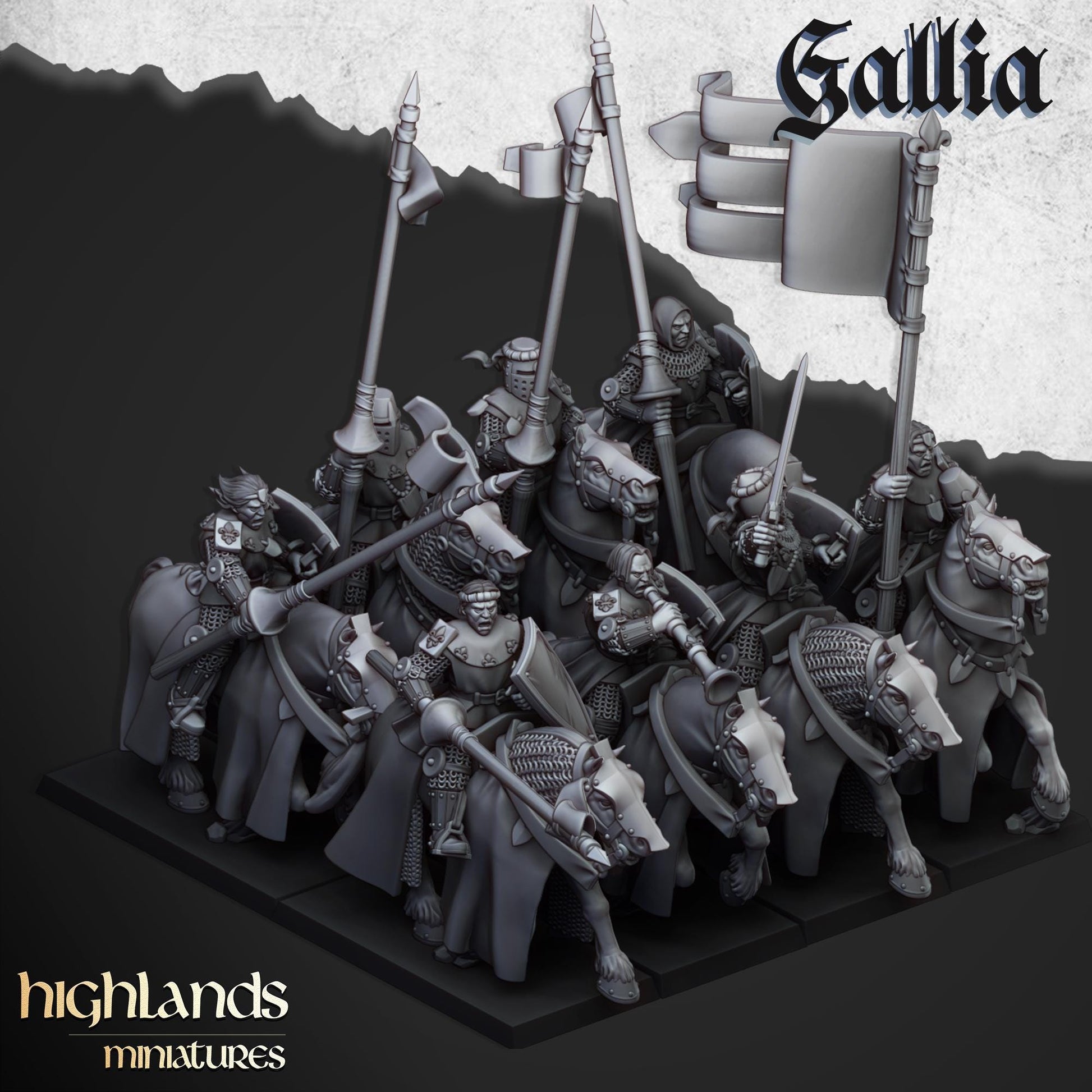 Highland Miniatures Young Knights of Gallia - Fantasy / D&D (Custom Order) - product image