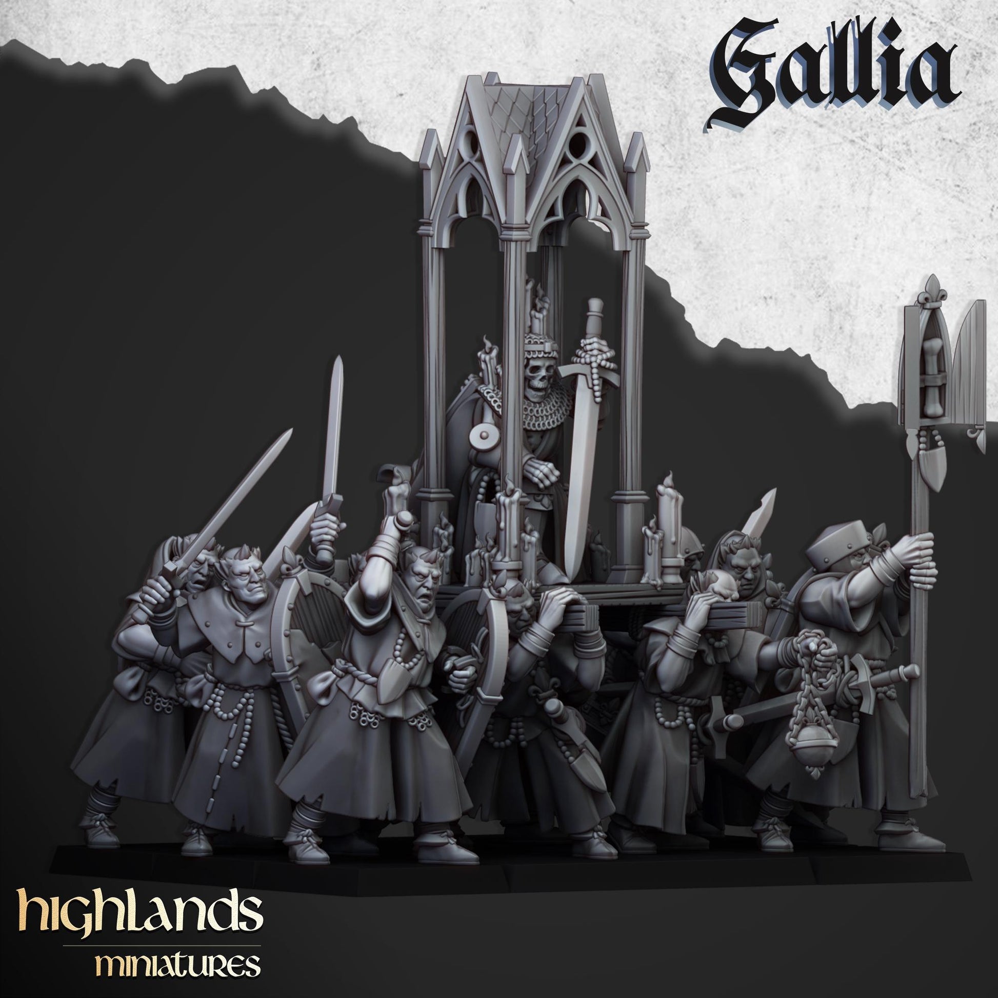 Highland Miniatures Grail Pilgrims - Fantasy / D&D (Custom Order) - product image
