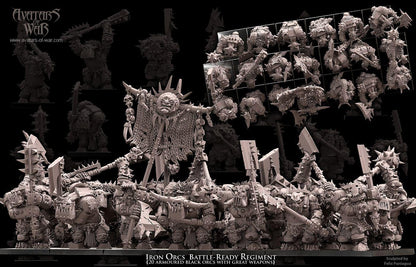 Avatars of War Iron Orcs Great Weapons Regiment - Fantasy / D&D (Custom Order) - product image 3 of 5