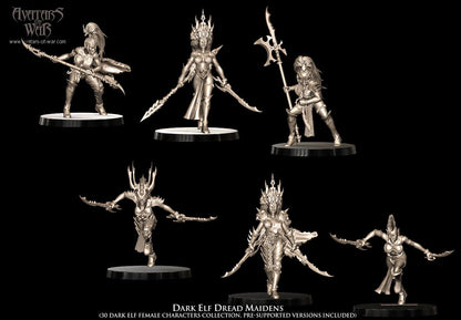 Avatars of War Dark Elf Dread Maidens - Fantasy / D&D (Custom Order) - product image 2 of 6