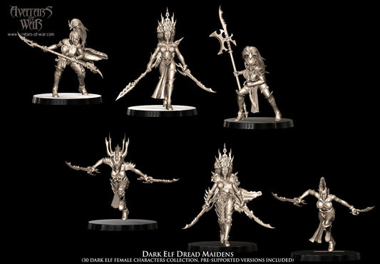Avatars of War Dark Elf Dread Maidens - Fantasy / D&D (Custom Order) - product image 2 of 6
