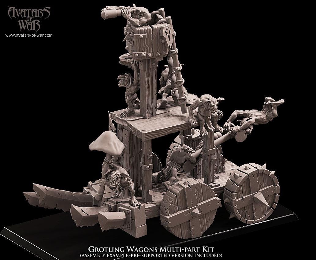 Avatars of War Grotling Battle Wagon - Fantasy / D&D (Custom Order) - product image 2 of 7