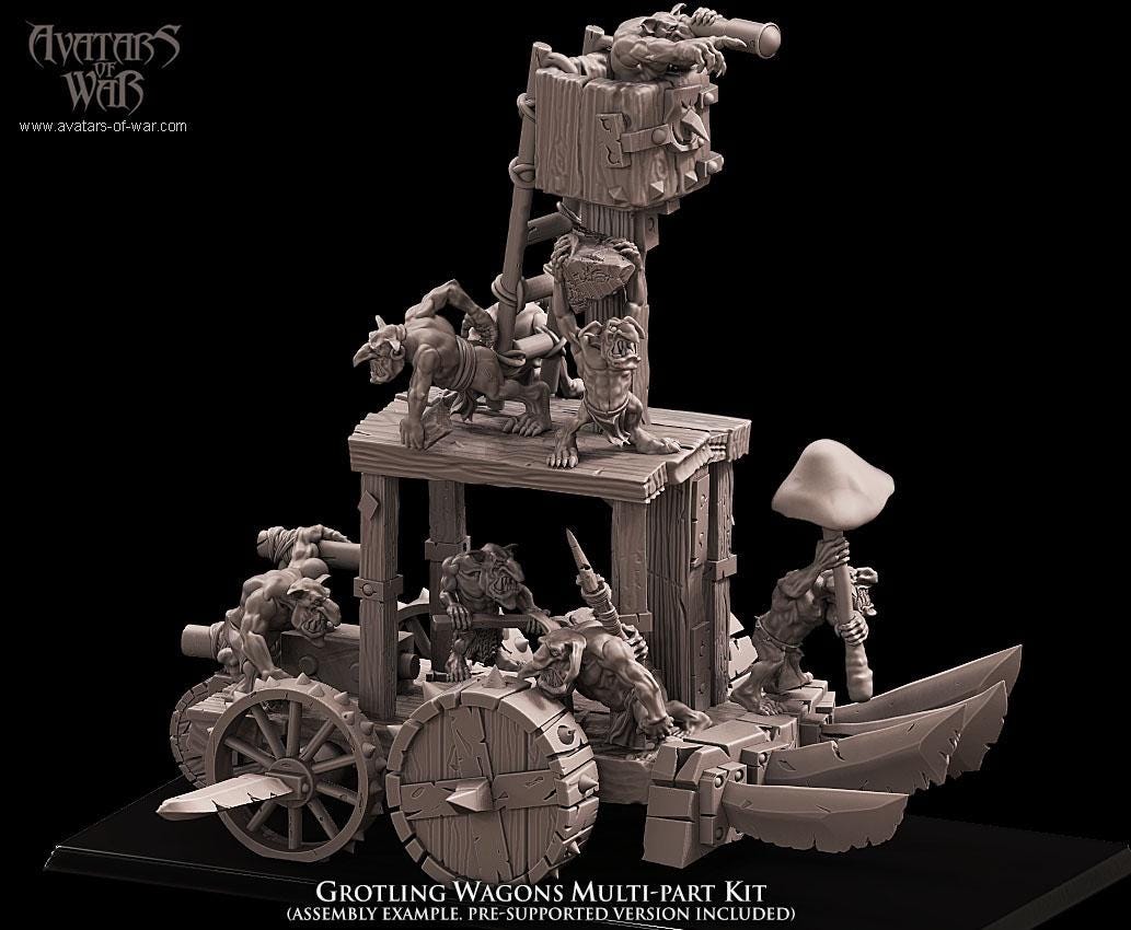Avatars of War Grotling Battle Wagon - Fantasy / D&D (Custom Order) - product image 3 of 7