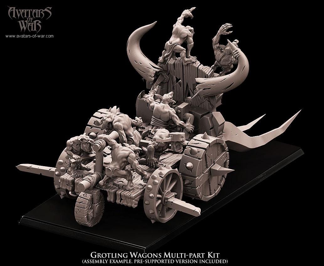 Avatars of War Grotling Battle Wagon - Fantasy / D&D (Custom Order) - product image 6 of 7