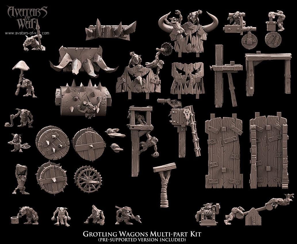 Avatars of War Grotling Battle Wagon - Fantasy / D&D (Custom Order) - product image 7 of 7
