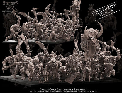 Avatars of War Savage Orcs Regiment - Fantasy / D&D (Custom Order) - product image 1 of 3