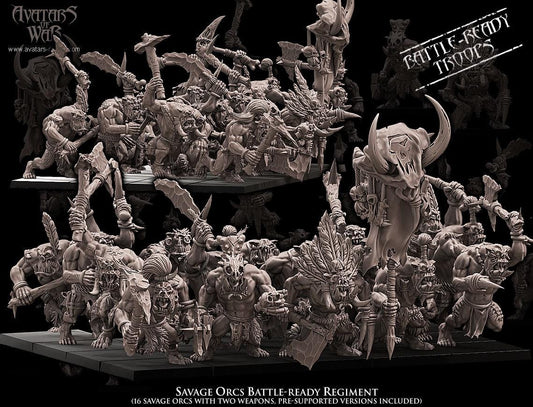 Avatars of War Savage Orcs Regiment - Fantasy / D&D (Custom Order) - product image 1 of 3
