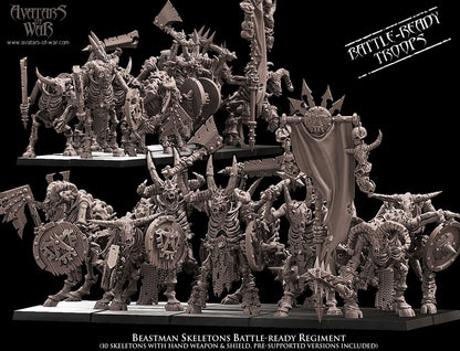 Avatars of War Beastman Skeletons - Fantasy / D&D (Custom Order) - product image 1 of 3
