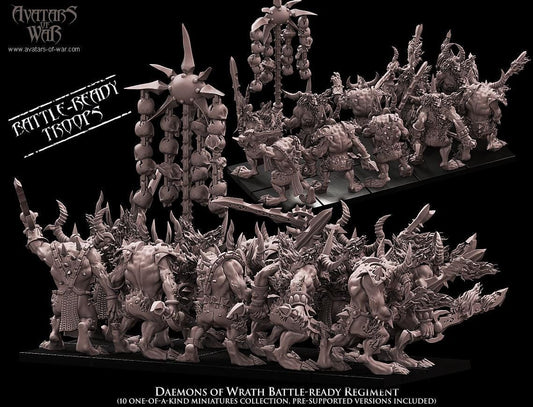 Avatars of War Daemons of Wrath Regiment - Fantasy / D&D (Custom Order) - product image 2 of 3
