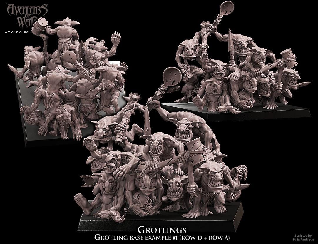 Avatars of War Grotlings Regiment - Fantasy / D&D (Custom Order) - product image 1 of 7