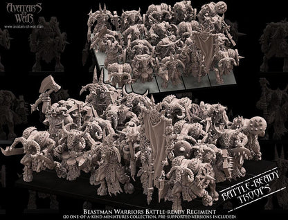 Avatars of War Beastman Warriors - Fantasy / D&D (Custom Order) - product image 1 of 5