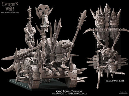 Avatars of War Orc Boar Chariot - Fantasy / D&D (Custom Order) - product image 6 of 7