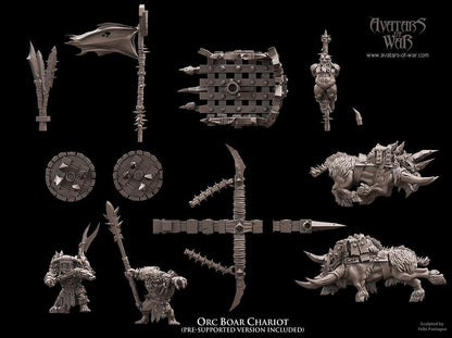 Avatars of War Orc Boar Chariot - Fantasy / D&D (Custom Order) - product image 7 of 7