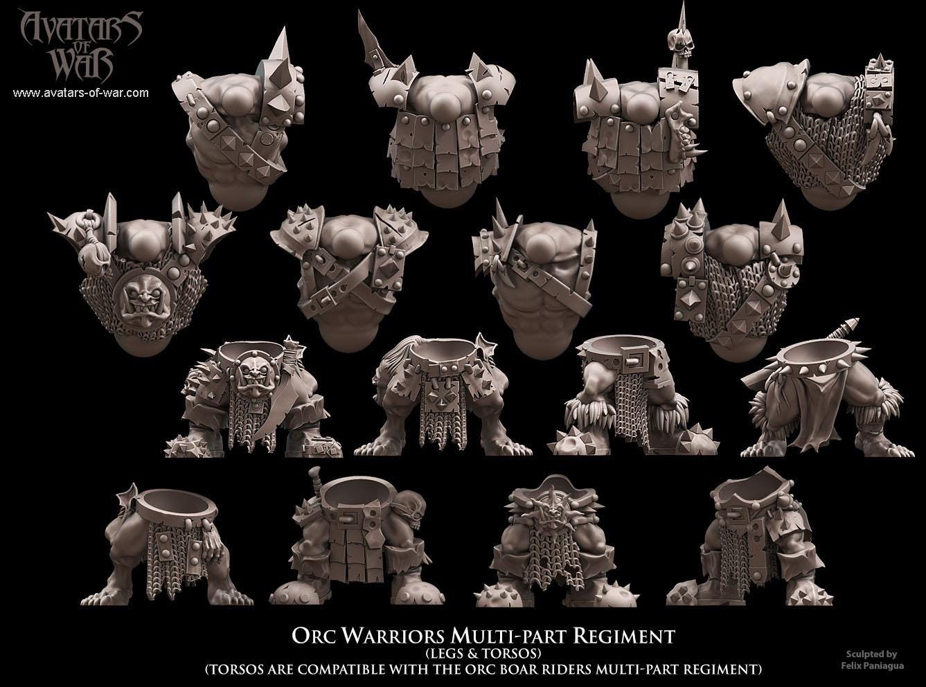 Avatars of War Orc Warriors Regiment - Fantasy / D&D (Custom Order) - product image 3 of 5