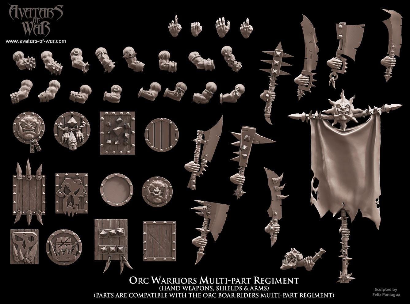 Avatars of War Orc Warriors Regiment - Fantasy / D&D (Custom Order) - product image 4 of 5