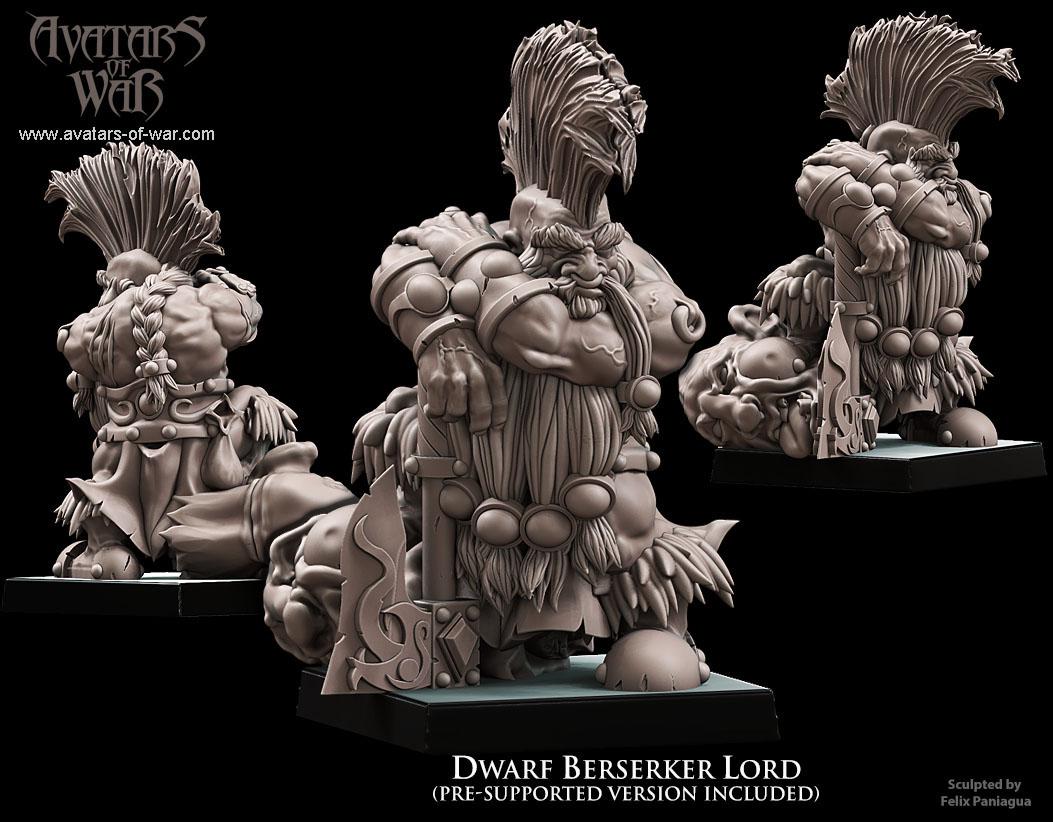 Avatars of War Dwarf Berserker Lord - Fantasy / D&D (Custom Order) - product image 1 of 3