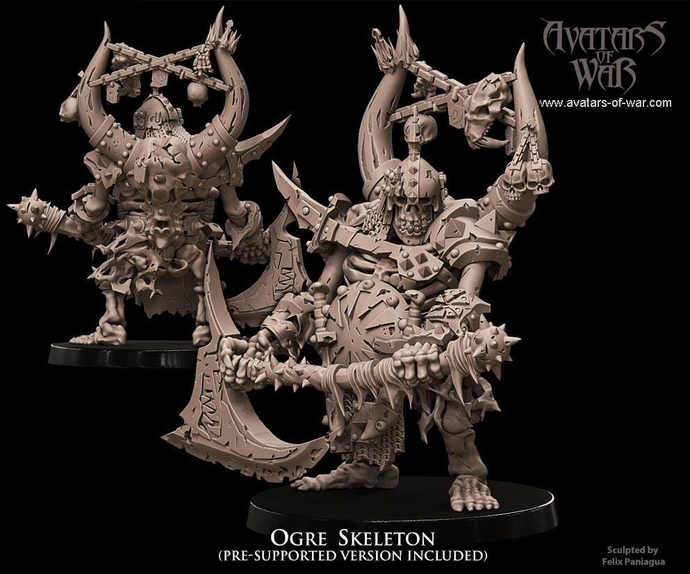 Avatars of War Ogre Skeleton - Fantasy / D&D (Custom Order) - product image 2 of 2