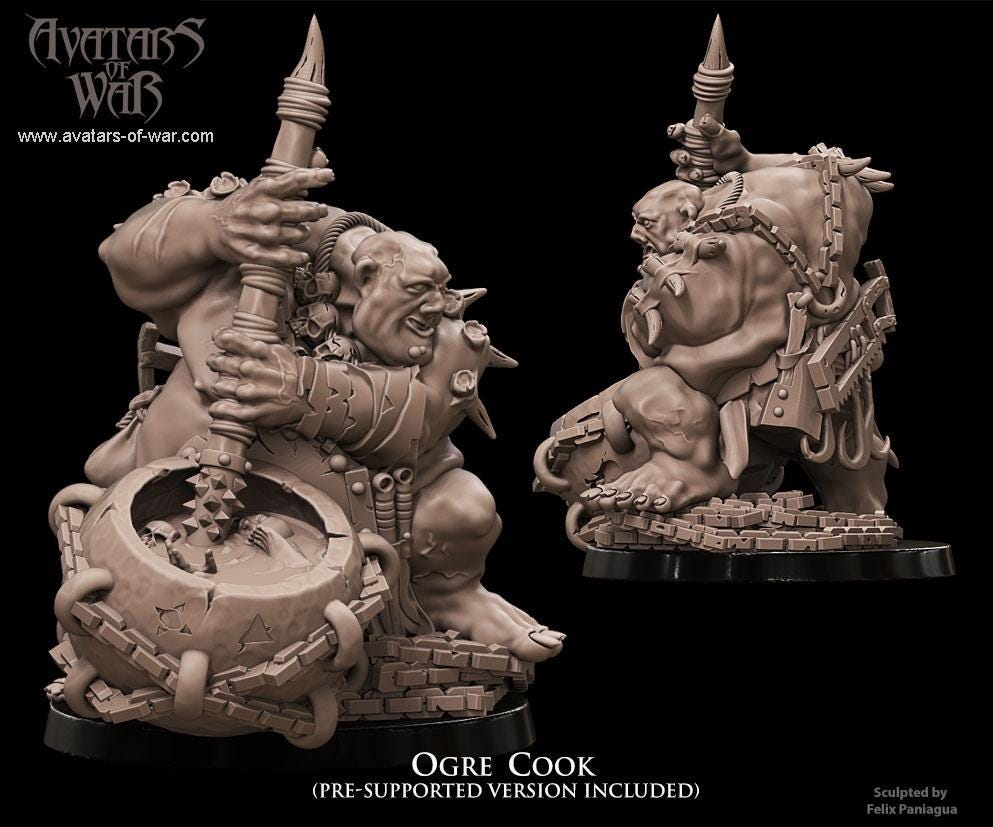 Avatars of War Ogre Cook - Fantasy / D&D (Custom Order) - product image 1 of 2