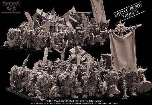 Avatars of War Orc Warriors Regiment - Fantasy / D&D (Custom Order) - product image 1 of 4