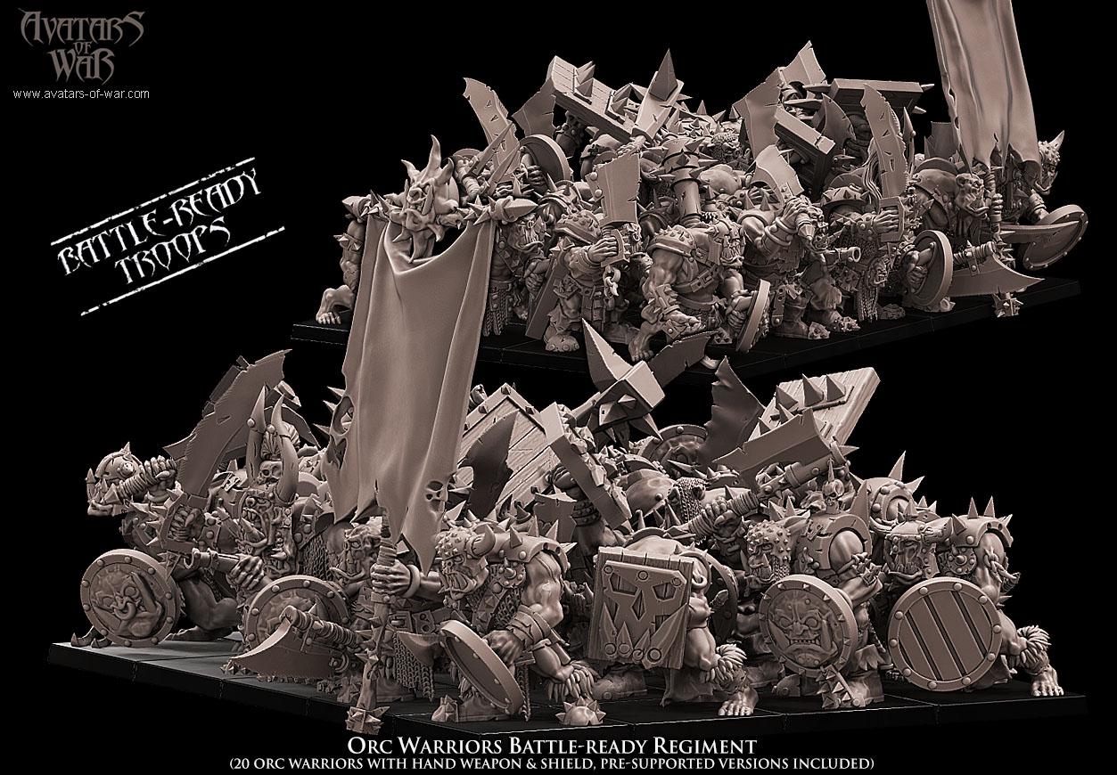 Avatars of War Orc Warriors Regiment - Fantasy / D&D (Custom Order) - product image 3 of 4