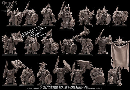 Avatars of War Orc Warriors Regiment - Fantasy / D&D (Custom Order) - product image 4 of 4