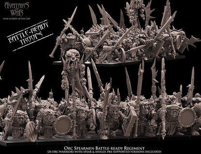 Avatars of War Orc Spearmen Regiment - Fantasy / D&D (Custom Order) - product image 3 of 5