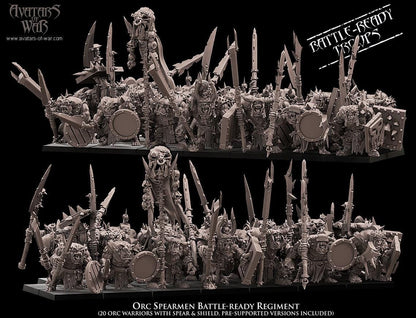 Avatars of War Orc Spearmen Regiment - Fantasy / D&D (Custom Order) - product image 4 of 5