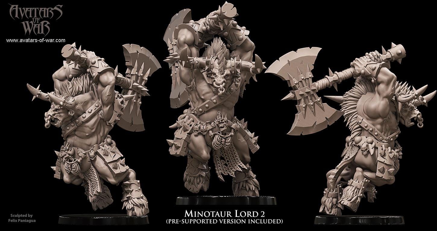 Avatars of War Minotaur Lord 2 - Fantasy / D&D (Custom Order) - product image