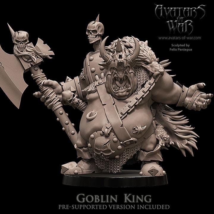 Avatars of War Goblin King - Fantasy / D&D (Custom Order) - product image 1 of 3