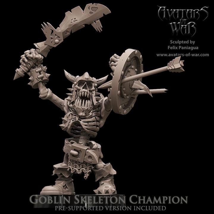 Avatars of War Skeleton Goblin Champion - Fantasy / D&D (Custom Order) - product image