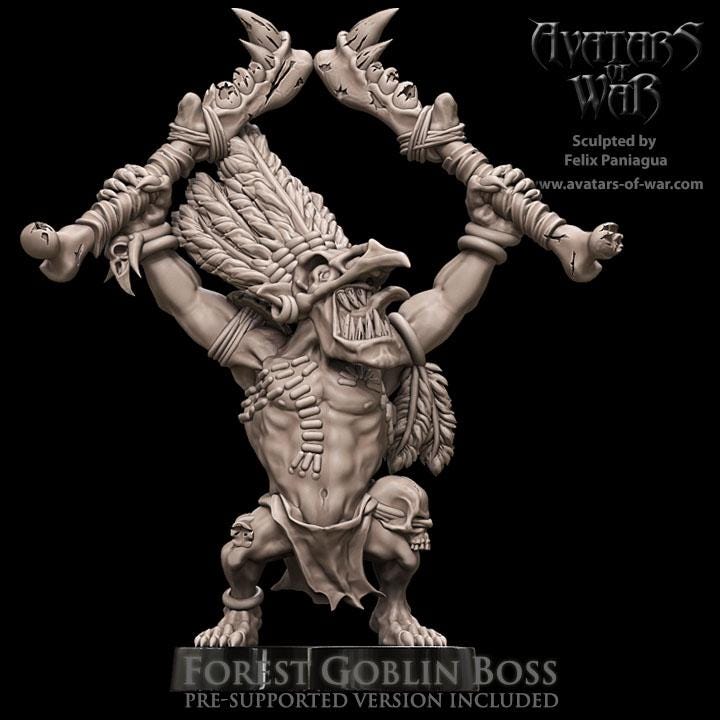 Avatars of War Forest Goblin Boss - Fantasy / D&D (Custom Order) - product image