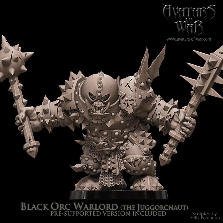 Avatars of War Black Orc Warlord (the Juggorcnaut) - Fantasy / D&D (Custom Order) - product image