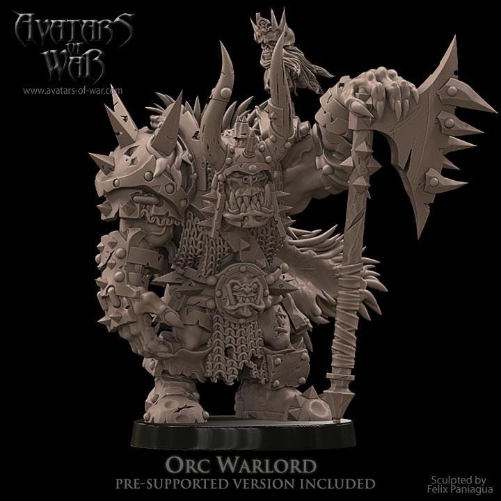 Avatars of War Orc Warlord - Fantasy / D&D (Custom Order) - product image
