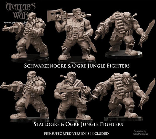 Avatars of War Ogre Jungle Fighters - Sci-Fi / D&D (Custom Order) - product image 1 of 5