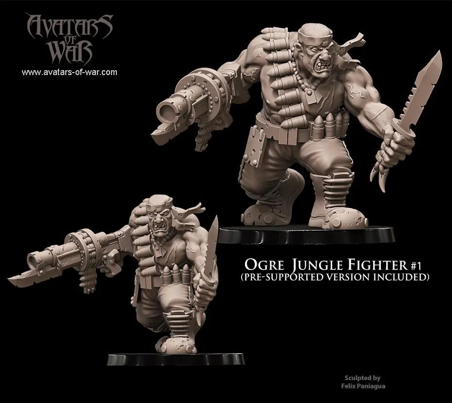 Avatars of War -  Ogre Jungle Fighters - Sci-Fi / D&D