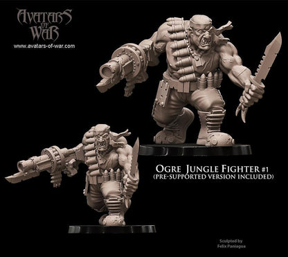 Avatars of War Ogre Jungle Fighters - Sci-Fi / D&D (Custom Order) - product image 2 of 5