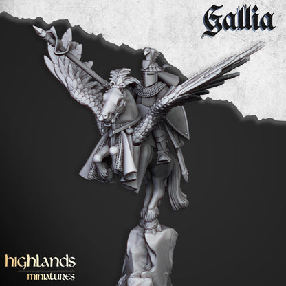 Highland Miniatures Gallia Knights on Pegasus - Fantasy / D&D (Custom Order) - product image 7 of 7