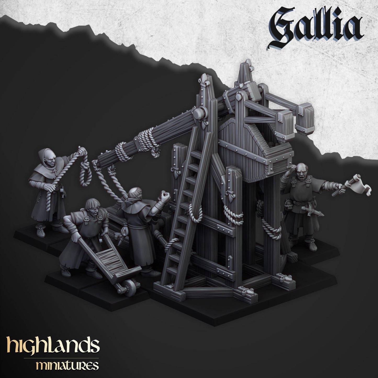 Highland Miniatures Gallia Trebuchet - Fantasy / D&D (Custom Order) - product image 1 of 3