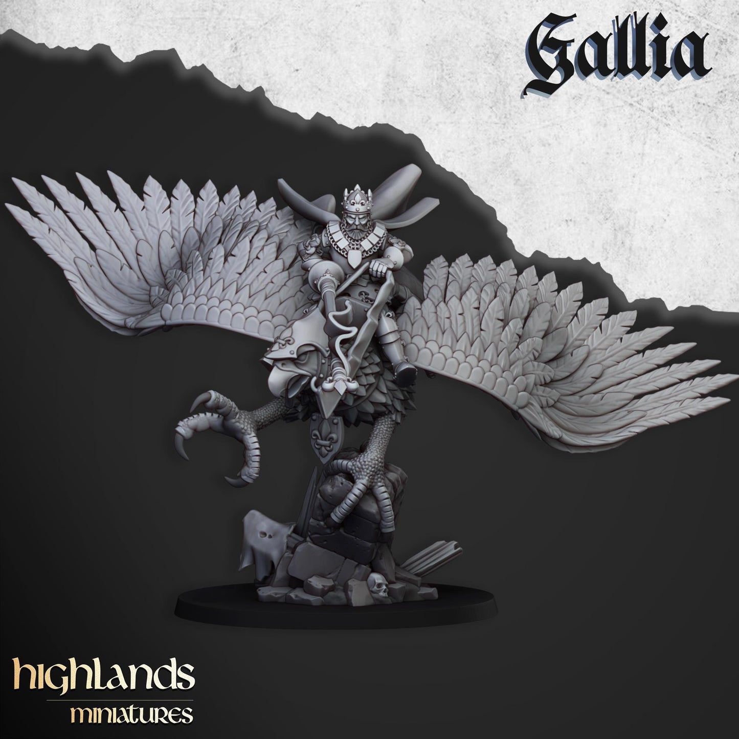 Highland Miniatures Robert the Gallia - Fantasy / D&D (Custom Order) - product image 3 of 3