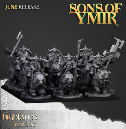 Highland Miniatures Heavy Dwarf Cavalry - Fantasy / D&D (Custom Order) - product image 2 of 2