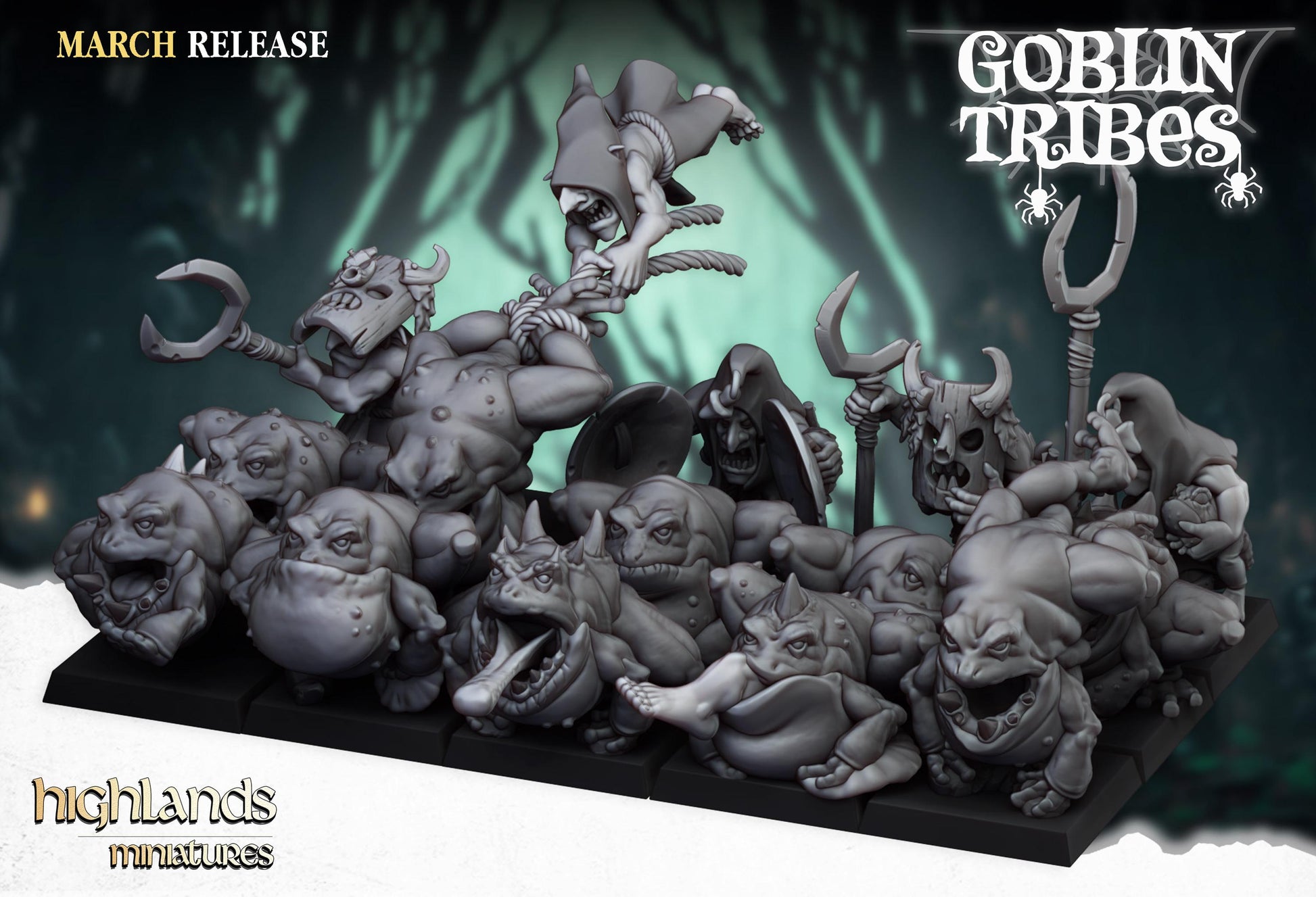 Highland Miniatures Swamp Goblins Herd - Fantasy / D&D (Custom Order) - product image 2 of 2