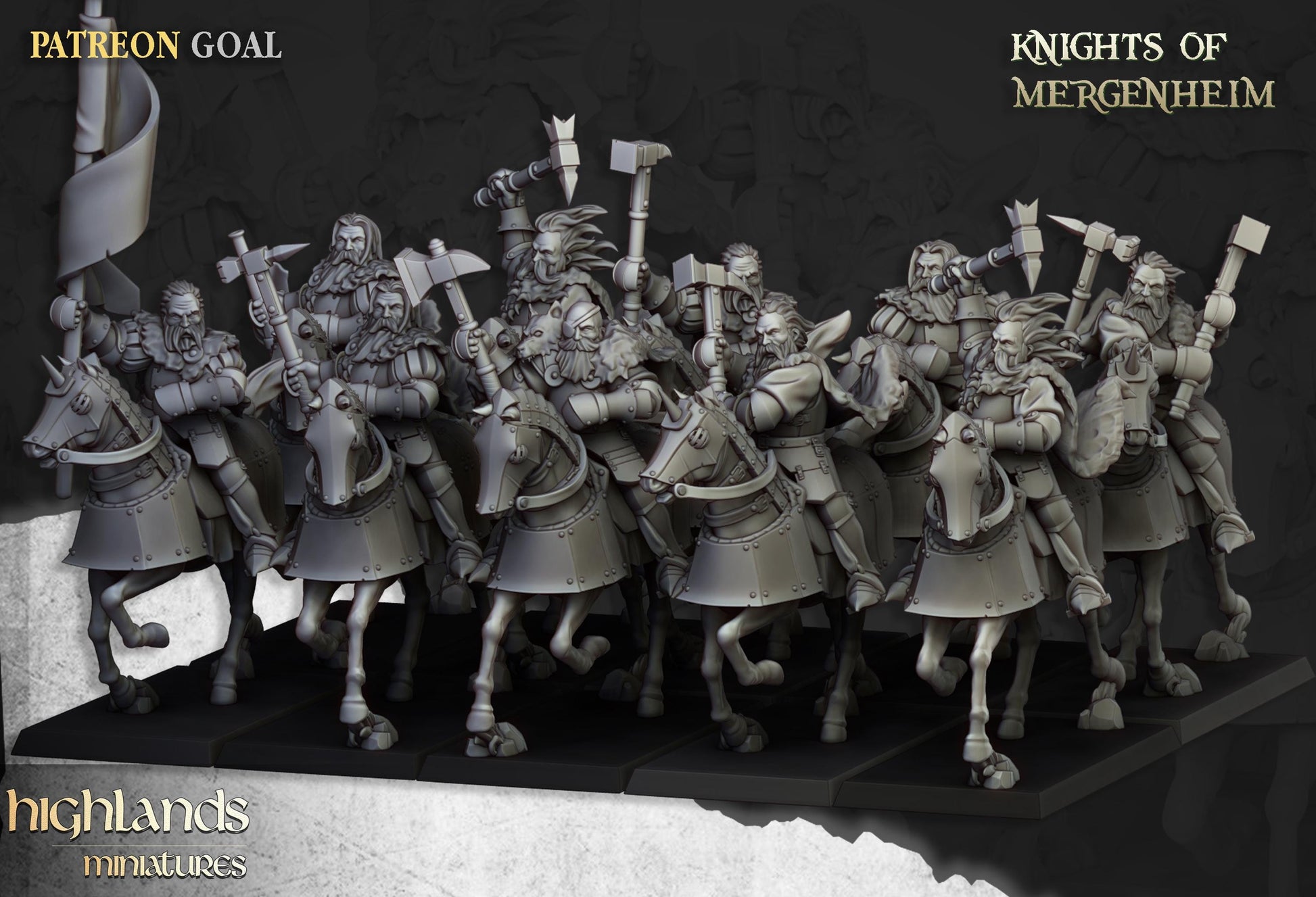 Highland Miniatures Knights of Mergenheim - Fantasy / D&D (Custom Order) - product image 1 of 2